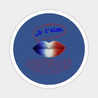 FRANCE JE TAIME CHEVRON Magnet